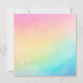 Heavenly Rainbow Labor & Delivery NICU Hospital Bedankkaart (Achterkant)