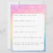 Heavenly Rainbow Mother's Scripture Scramble Game Kaart (Voorkant)