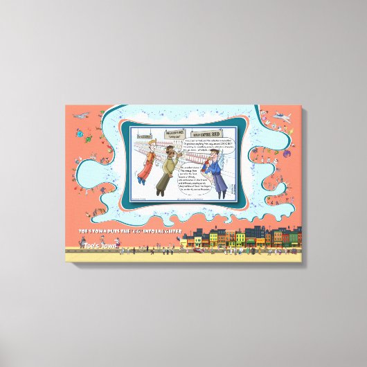 Heavenly Reds | Absurd Wordplay Humor 24x16 Canvas Afdruk (Voorkant)