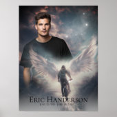 Heavenly Rider Memorial Poster - Custom Bike Lover (Voorkant)