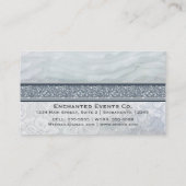 Heavenly Ruffles & Lace Wedding Chic Visitekaartje (Achterkant)
