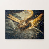 Heavenly Serenity Female Angel Playing the Harp Legpuzzel (Horizontaal)