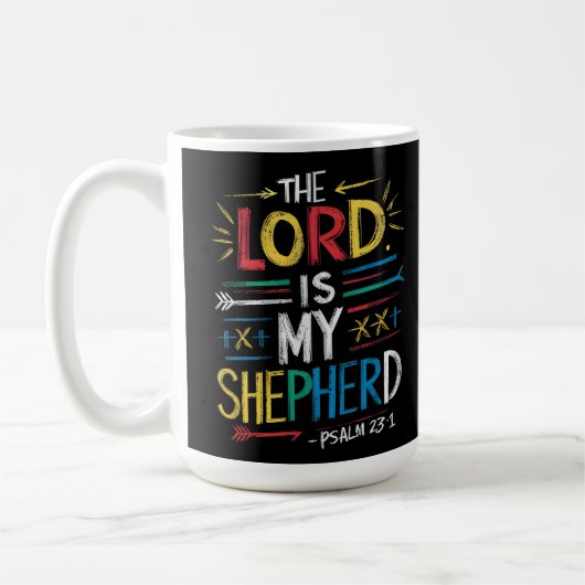 Heavenly Shepherd: Bijbelvers Koffiemok (Links)