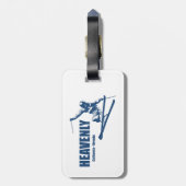 Heavenly Ski Resort California Nevada Skier Bagagelabel (Achterkant verticaal)
