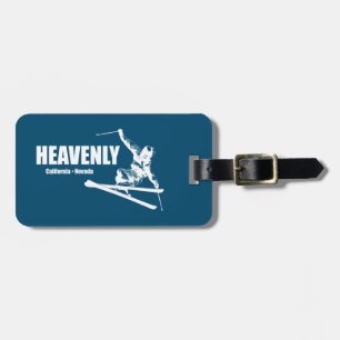 Heavenly Ski Resort California Nevada Skier Bagagelabel