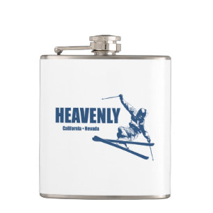 Heavenly Ski Resort California Nevada Skier Heupfles