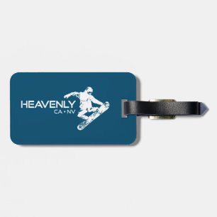 Heavenly Ski Resort California Nevada Snowboarder Bagagelabel
