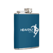 Heavenly Ski Resort California Nevada Snowboarder Heupfles (Rechts)