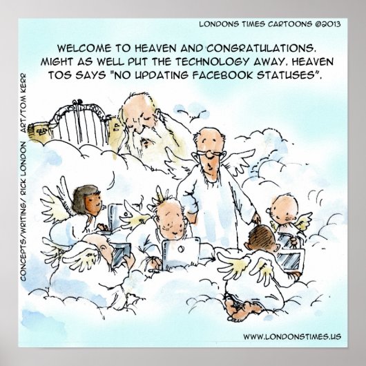 Heavenly Social Media Funny Poster (Voorkant)