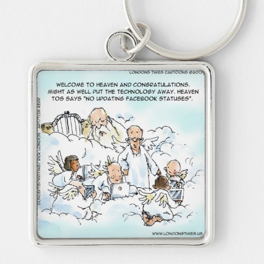 Heavenly Sociale Media Grappig Sleutelhanger (Voorkant)