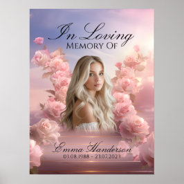 Heavenly Staircase Memorial Welcome Sign Poster