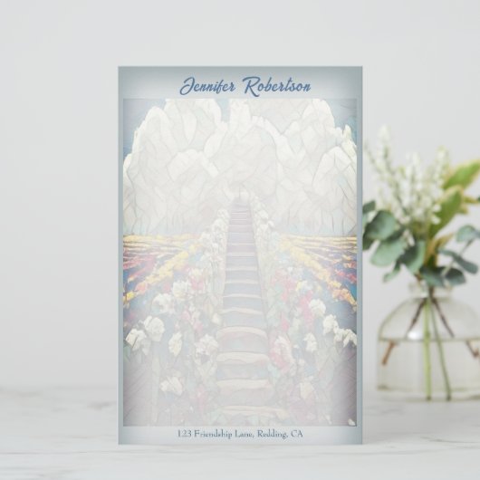 Heavenly Staircase Stationery Briefpapier (Staand voorkant)