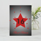 Heavenly Star Sweet Sixteen-Customize Kaart (Staand voorkant)