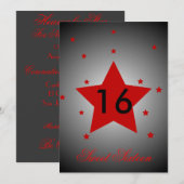 Heavenly Star Sweet Sixteen-Customize Kaart (Voorkant / Achterkant)