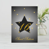 Heavenly Star Sweet Sixteen-Customize Kaart (Staand voorkant)