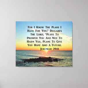 HEAVENLY SUNRISE JEREMIAH 20:11 VERSE CANVAS AFDRUK