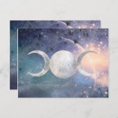 Heavenly Universe Moon Goddess Moonstone Briefkaart (Voorkant / Achterkant)