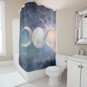 Heavenly Universe Moon Goddess Moonstone Douchegordijn (In situ)