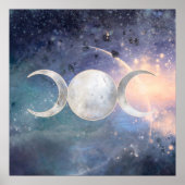Heavenly Universe Moon Goddess Moonstone Poster (Voorkant)