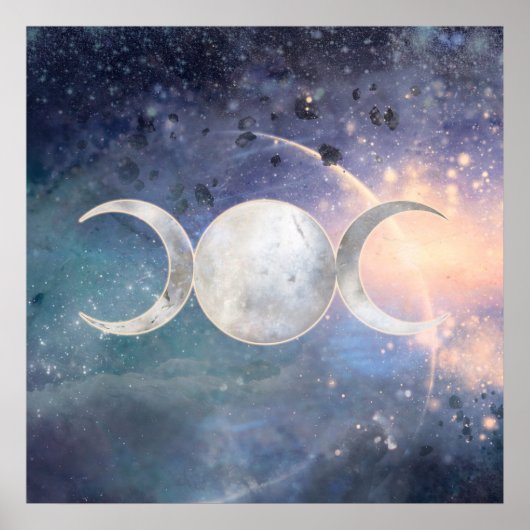 Heavenly Universe Moon Goddess Moonstone Poster (Voorkant)