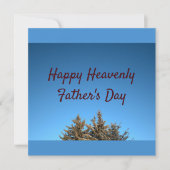 Heavenly Vaderdag Feestdagenkaart (Voorkant)
