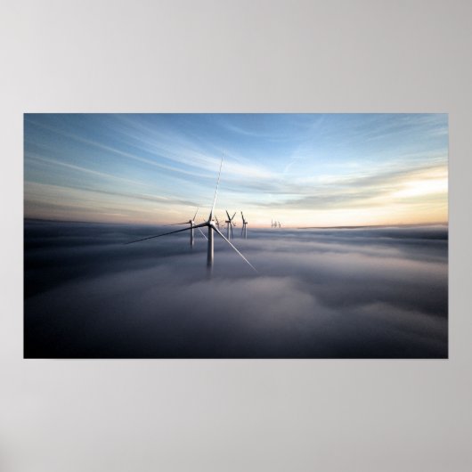 Heavenly Wind Cloud Poster (Voorkant)