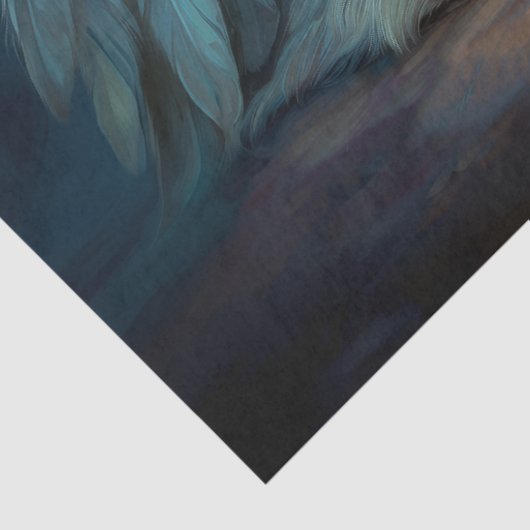 Heavenly Winged Foal Angel Decoupage Tissuepapier (Detail)