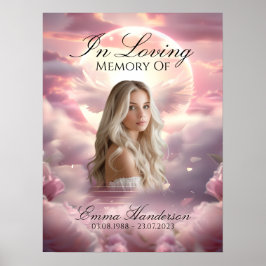 Heavenly Wings Memorial Welkomstbord Poster