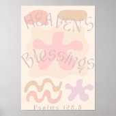 Heaven's Blessings Poster / Christelijk Decor (Voorkant)