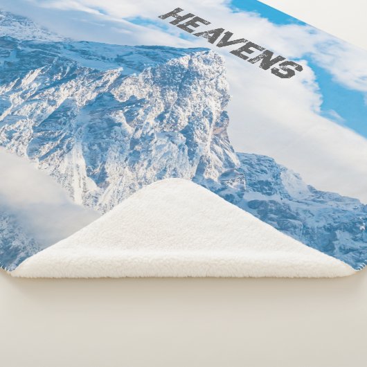 Heavens Custom Afbeelding Text Sherpa Deken (3/4)