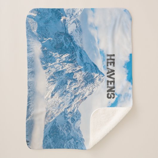 Heavens Custom Afbeelding Text Sherpa Deken (Voorkant)