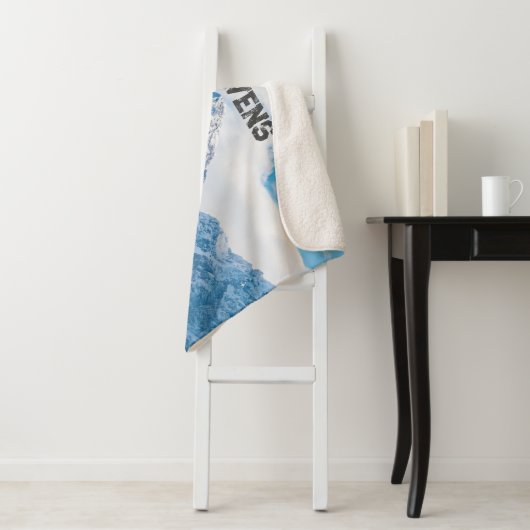 Heavens Custom Afbeelding Text Sherpa Deken (In situ)