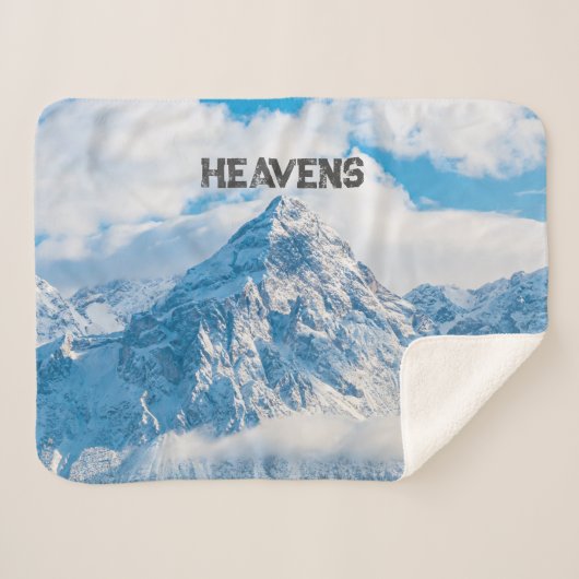 Heavens Custom Afbeelding Text Sherpa Deken (Voorkant (horizontaal))