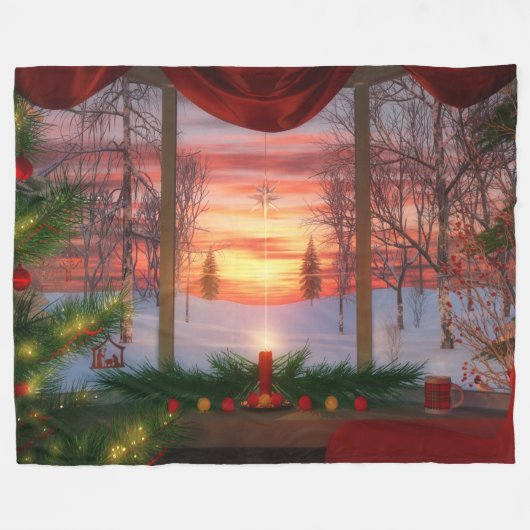 Heaven's Dayspring Fleece Blanket (Voorkant (Horizontaal))