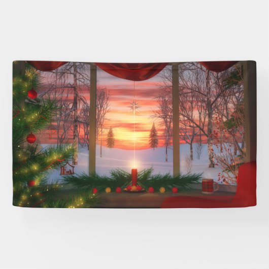 Heaven's Dayspring kerstbanner Spandoek (Horizontaal)