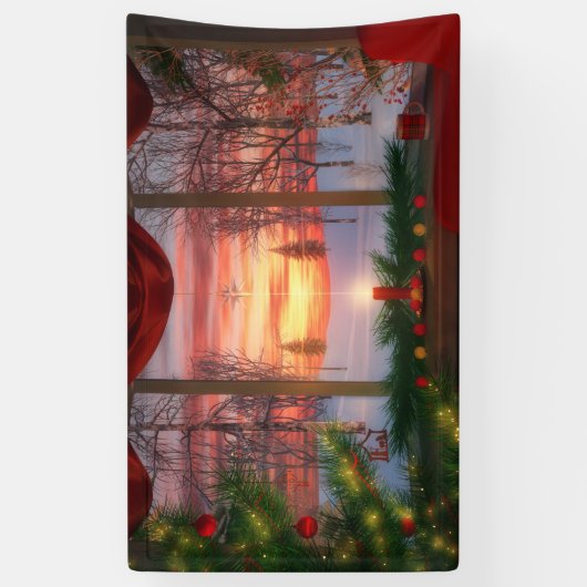 Heaven's Dayspring kerstbanner Spandoek (Verticaal)