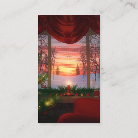 Heaven's Dayspring kerstBladwijzer Visitekaartje (Achterkant)