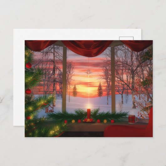 Heaven's Dayspring kerstBriefkaart Briefkaart (Voorkant / Achterkant)