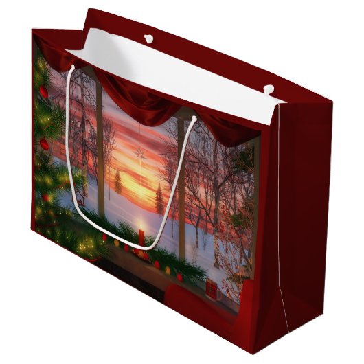 Heaven's Dayspring kerstcadeau Groot Cadeauzakje (Voorkant Gekanteld)