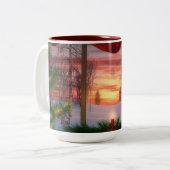 Heaven's Dayspring kerstMok Tweekleurige Koffiemok (Voorkant links)