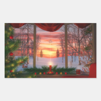 Heaven's Dayspring-Stickers Rechthoekige Sticker