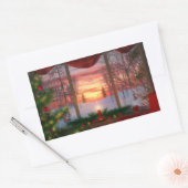 Heaven's Dayspring-Stickers Rechthoekige Sticker (Envelop)