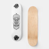 Heavens Devils – Schedel Motorrijder Skateboarddek Persoonlijk Skateboard (Voorkant)