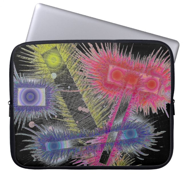 Heaven's Doors in Black Laptop Sleeve (Voorkant)