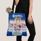 Heaven's flesje met hartenschouder-Canvas tas (Dichtbij)