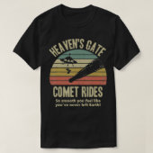 Heaven's Gate Comet Rides Retro Man 90s Space Love T-shirt (Design voorkant)