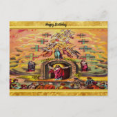 Heaven's Gate met een gouden foliestructuur en Jez Briefkaart (Voorkant)