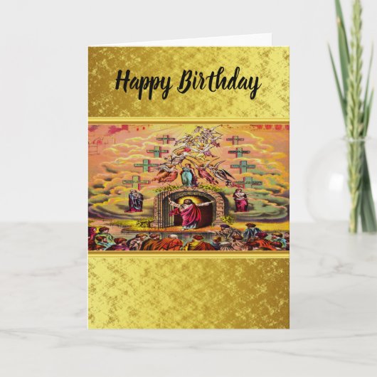 Heaven's Gate met een gouden foliestructuur en Jez Kaart (Voorkant)