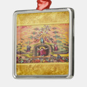 Heaven's Gate met een gouden foliestructuur en Jez Metalen Ornament (Links)