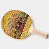 Heaven's Gate met een gouden foliestructuur en Jez Tafeltennisbatje (Zijkant)